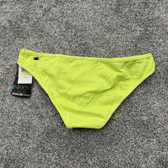 Hurley Swim Bikini Bottom M Swim Rave Neon Spring Break Festival Cheeky Y2K Surf - Picture 9 of 10